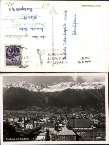 334158,Innsbruck Totale m. Nordkette Bergkulisse
