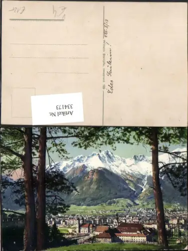 334173,Innsbruck Totale Bergkulisse pub Wilhelm Stempfle 125