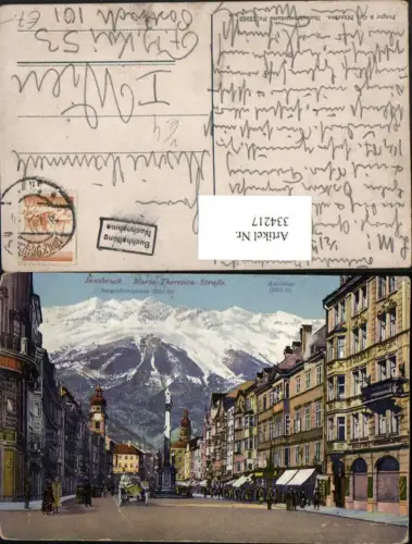 334217,Innsbruck Maria Theresienstraße Annasäule Bergkulisse pub Purger e Co 13983
