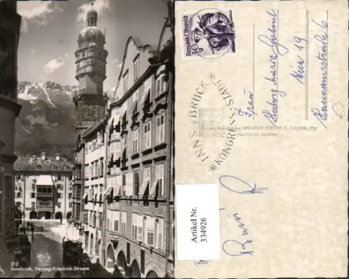 334926,Innsbruck Herzog-Friedrich-Straße Stadtturm u. Goldenes Dachl