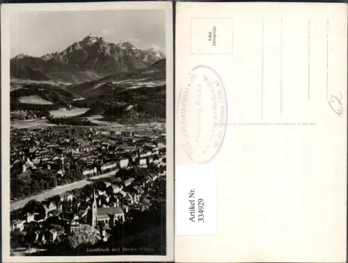 334929,Innsbruck Totale m. Serles Bergkulisse
