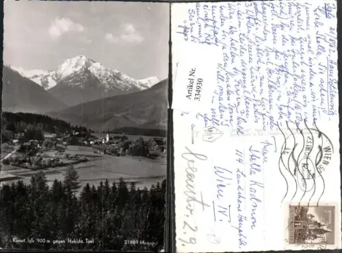 334930,Innsbruck Igls Totale geg. Habicht Bergkulisse