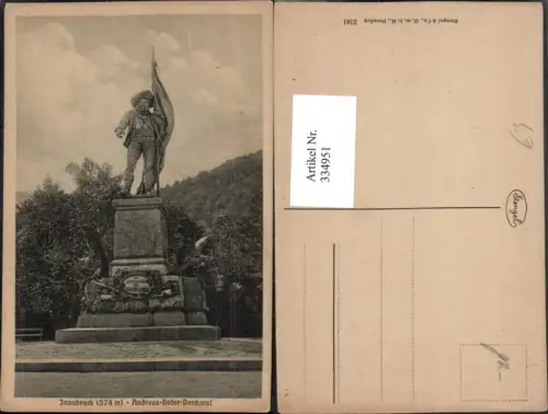 334951,Innsbruck Andreas Hofer-Denkmal pub Stengel e Co 2341