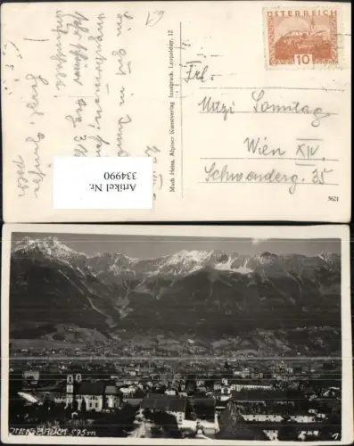 334990,Innsbruck Totale Bergkulisse