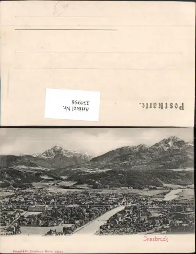 334998,Innsbruck Totale Bergkulisse pub Stengel e Co 2318A