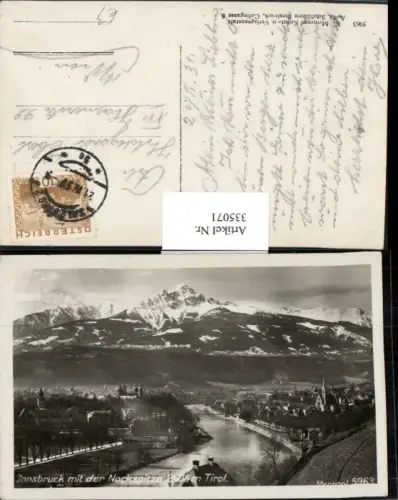 335071,Innsbruck Totale m. Nockspitze Bergkulisse
