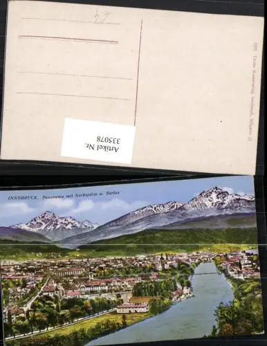 335078,Innsbruck Totale Panorama m. Nockspitze u. Serles Bergkulisse