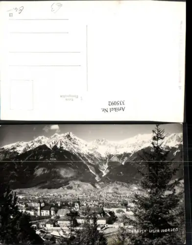 335092,Innsbruck Totale geg. Norden Bergkulisse