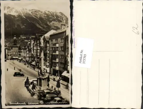373703,Innsbruck Maria Theresienstraße Annasäule Geschäfte Bergkulisse