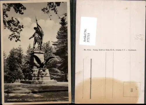 373715,Innsbruck Andreas-Hofer-Denkmal am Berg Isel Statue pub Helff 6155