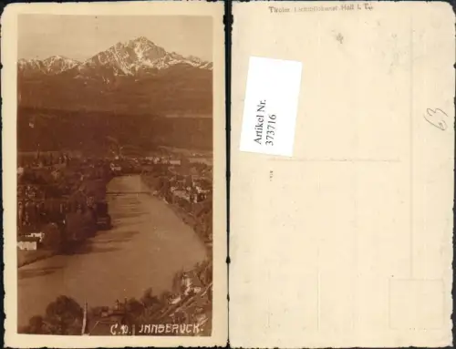373716,Innsbruck Teilansicht Fluss Bergkulisse