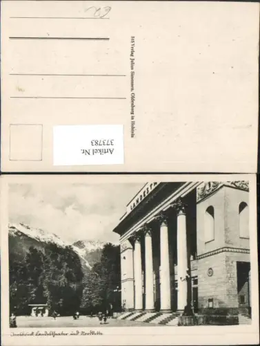 373783,Innsbruck Landestheater Theater m. Nordkette Bergkulisse