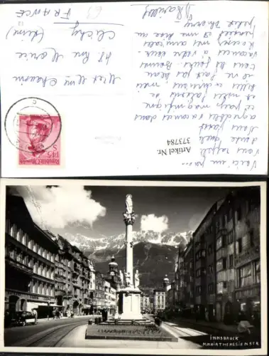 373784,Innsbruck Maria Theresienstraße Annasäule Bergkulisse