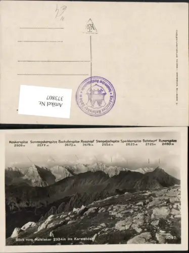373807,Innsbruck Blick vom Hafelekar ins Karwendel Bergkulisse