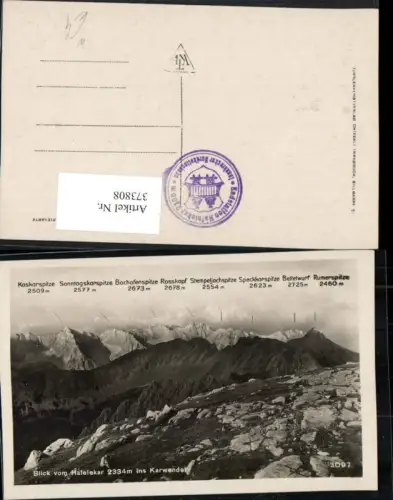 373808,Innsbruck Blick vom Hafelekar ins Karwendel Bergkulisse