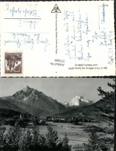 373809,Innsbruck Igls Totale m. Serles u. Habicht Bergkulisse