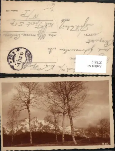 373817,Innsbruck Landschaft Bäume Bergkulisse Feldpost Nr. 517
