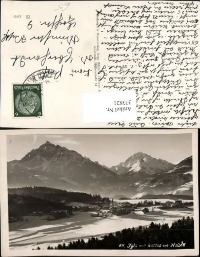 373821,Innsbruck Igls Totale m. Serles u. Habicht Bergkulisse Winterbild