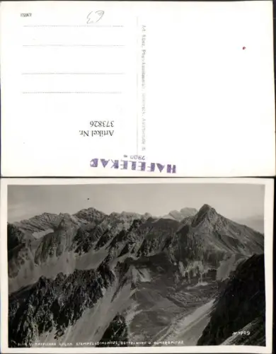 373826,Innsbruck Blick v. Hafelekar geg. Stempellochspitze Bergkulisse