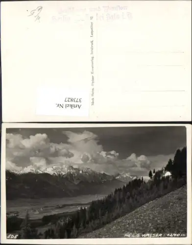 373827,Innsbruck Heiligwasser b. Igls Landschaft Kirche Bergkulisse