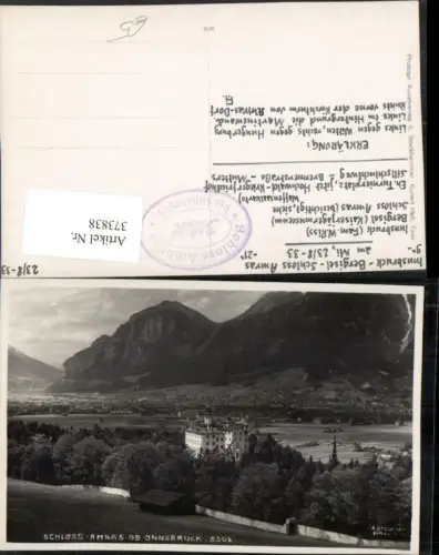 373838,Innsbruck Schloss Amras Ambras Bergkulisse