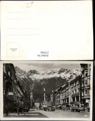 373844,Innsbruck Maria Theresienstraße Straßenansicht Bergkulisse