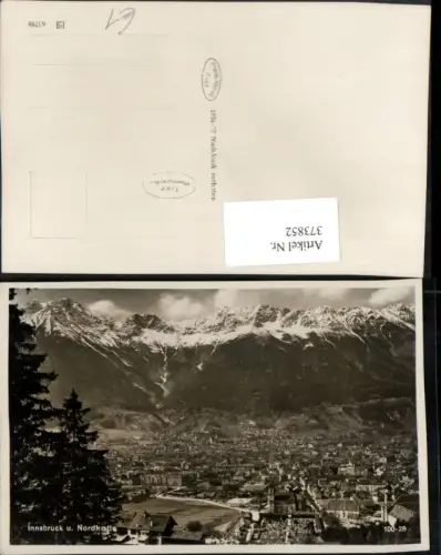 373852,Innsbruck Totale m. Nordkette Bergkulisse