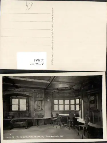 373855,Innsbruck Tiroler Volkskunstmuseum Stube aus Ladis Innenansicht