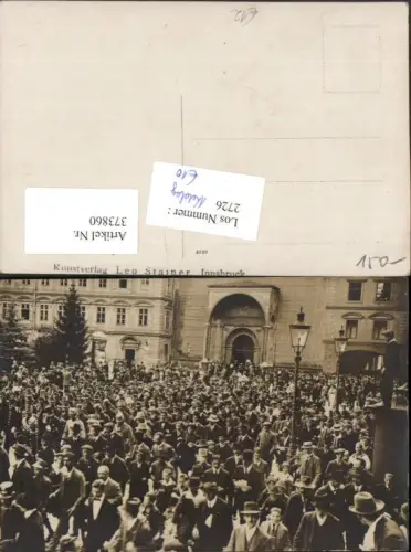 373860,Foto AK Innsbruck Kundgebung Menschenansammlung