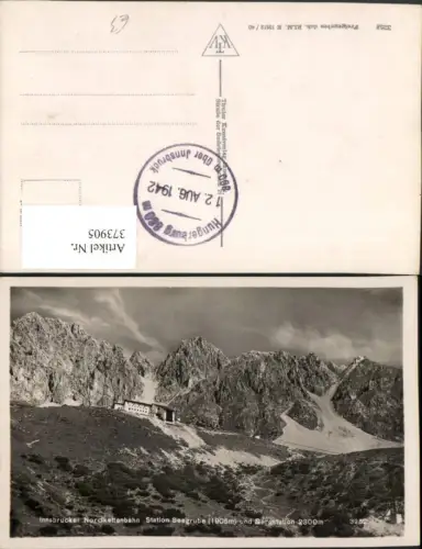 373905,Innsbruck Nordkettenbahn Station Seegrube u. Bergstation Bergkulisse