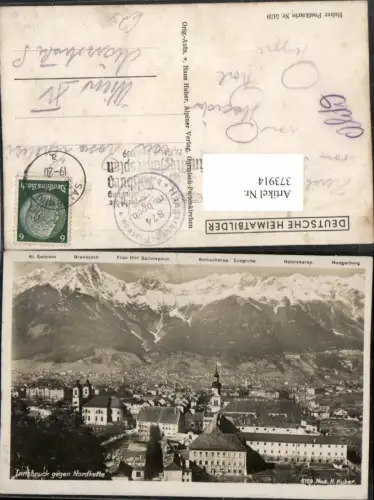 373914,Innsbruck Totale geg. Nordkette Bergkulisse