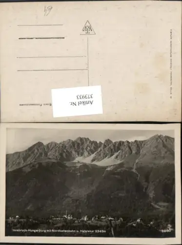 373933,Innsbruck Hungerburg m. Nordkettenbahn u. Hafelekar Bergkulisse