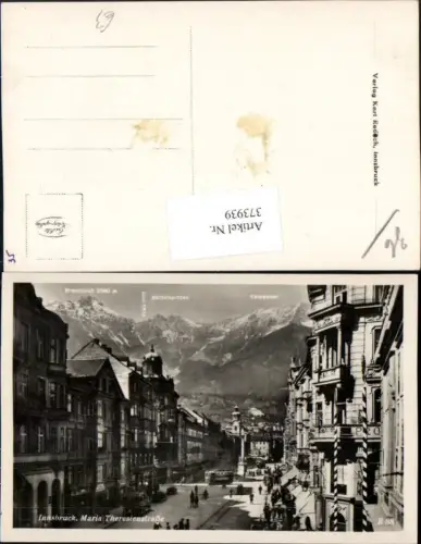 373939,Innsbruck Maria Theresienstraße Geschäfte Bergkulisse