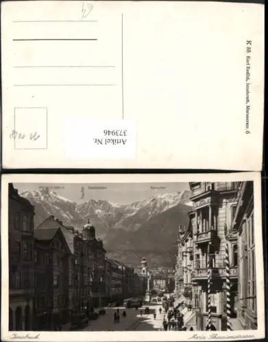 373946,Innsbruck Maria Theresienstraße Geschäfte Bergkulisse