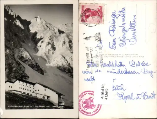 413659,Innsbruck Nordkettenseilbahn Seilbahn m. Seegrube u. Hafelekar