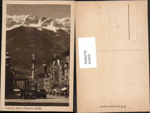 413875,Innsbruck Maria-Theresien-Straße Annasäule Bergkulisse pub Karl Redlich 92