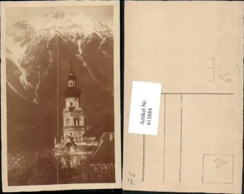 413884,Innsbruck Kirchenturm Turm Bergkulisse