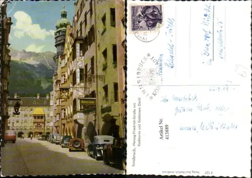 413889,Innsbruck Herzog-Friedrich-Straße Stadtturm Goldenes Dachl