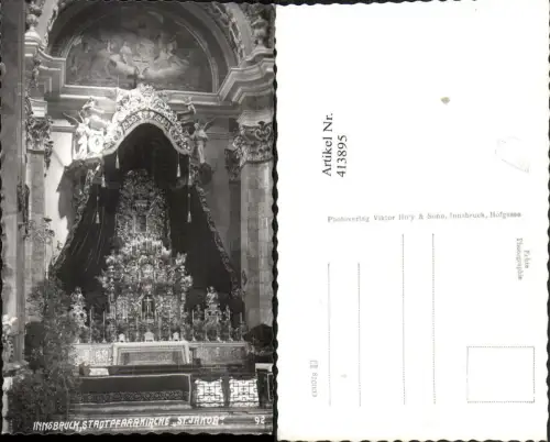 413895,Innsbruck Stadtpfarrkirche Kirche St. Jakob Altar