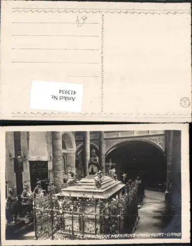 413934,Innsbruck Hofkirche Kirche Maximilian Grab Grabmal