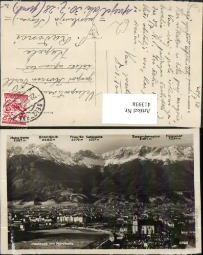 413938,Innsbruck Totale m. Nordkette Bergkulisse