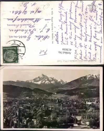 413939,Innsbruck Totale geg. Süden m. Serles Bergkulisse