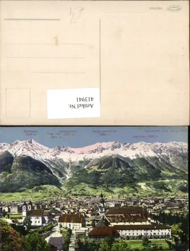 413941,Innsbruck Totale Bergkulisse