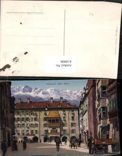 414806,Innsbruck Goldenes Dachl Bergkulisse pub Karl Redlich 138