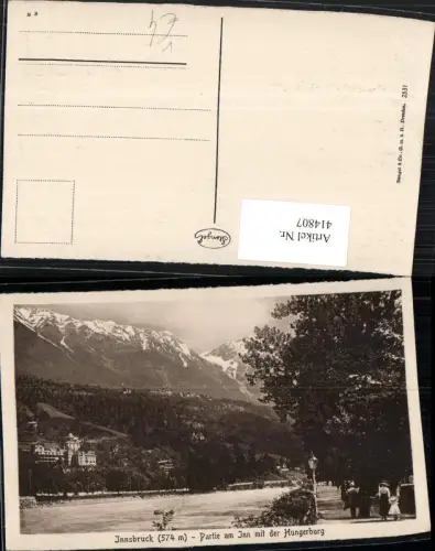 414807,Innsbruck Partie am Inn m. Hungerburg Bergkulisse pub Stengel e Co 2331