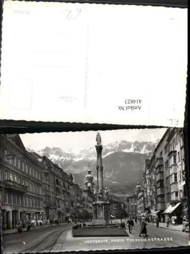 414823,Innsbruck Maria-Theresienstraße Annasäule Bergkulisse