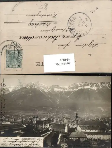 414827,Innsbruck Totale Bergkulisse pub Würthle e Sohn 693