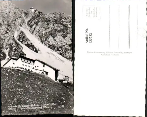 435782,Innsbrucker Nordkettenbahn Station Seegrube u. Hafelekar Seilbahn