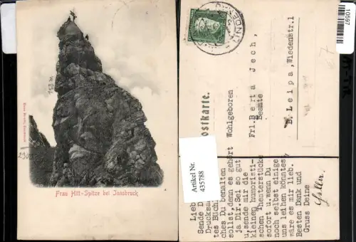 435788,Innsbruck Frau Hitt-Spitze Berggipfel