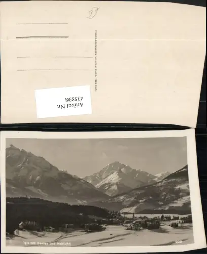435898,Innsbruck Igls Totale m. Serles u. Habicht Bergkulisse Winterbild